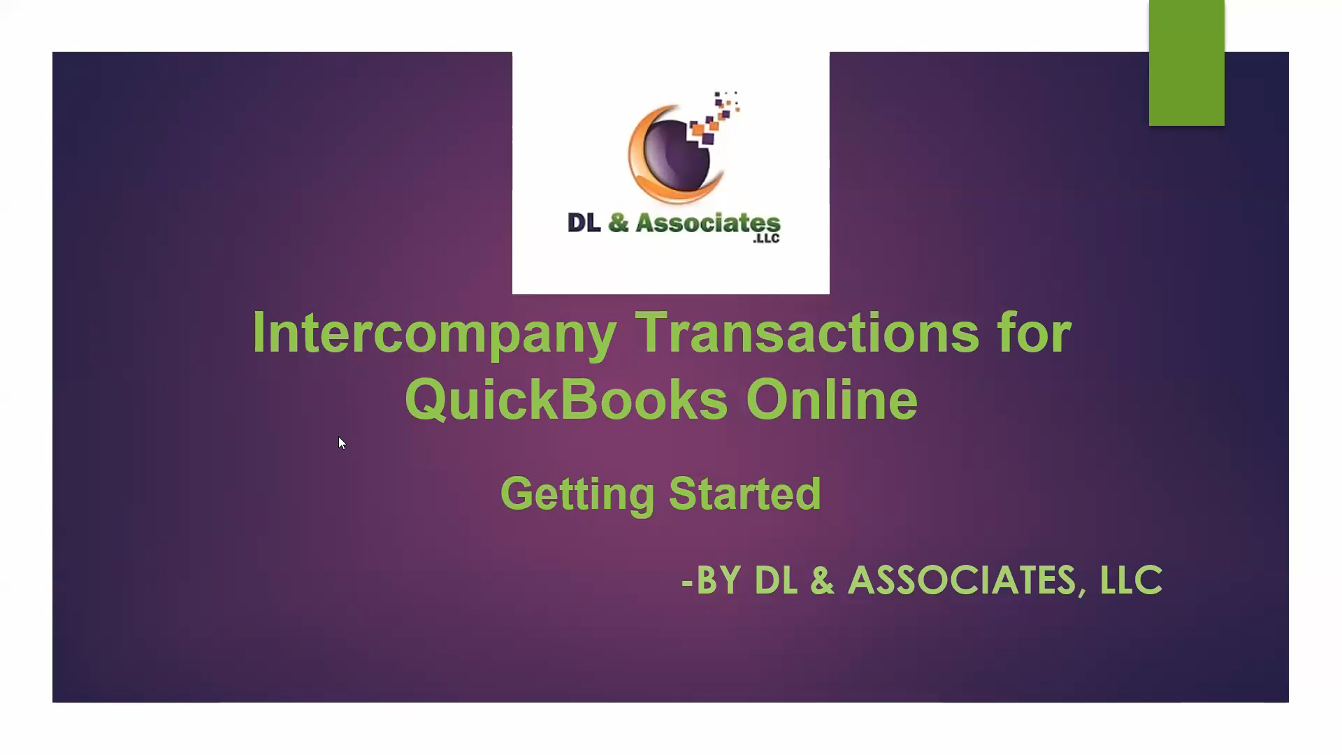 View a video of Intercompany Transactrion for Quickbooks Online App Features