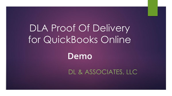View video of Proof of Delivery Quickbooks App demo